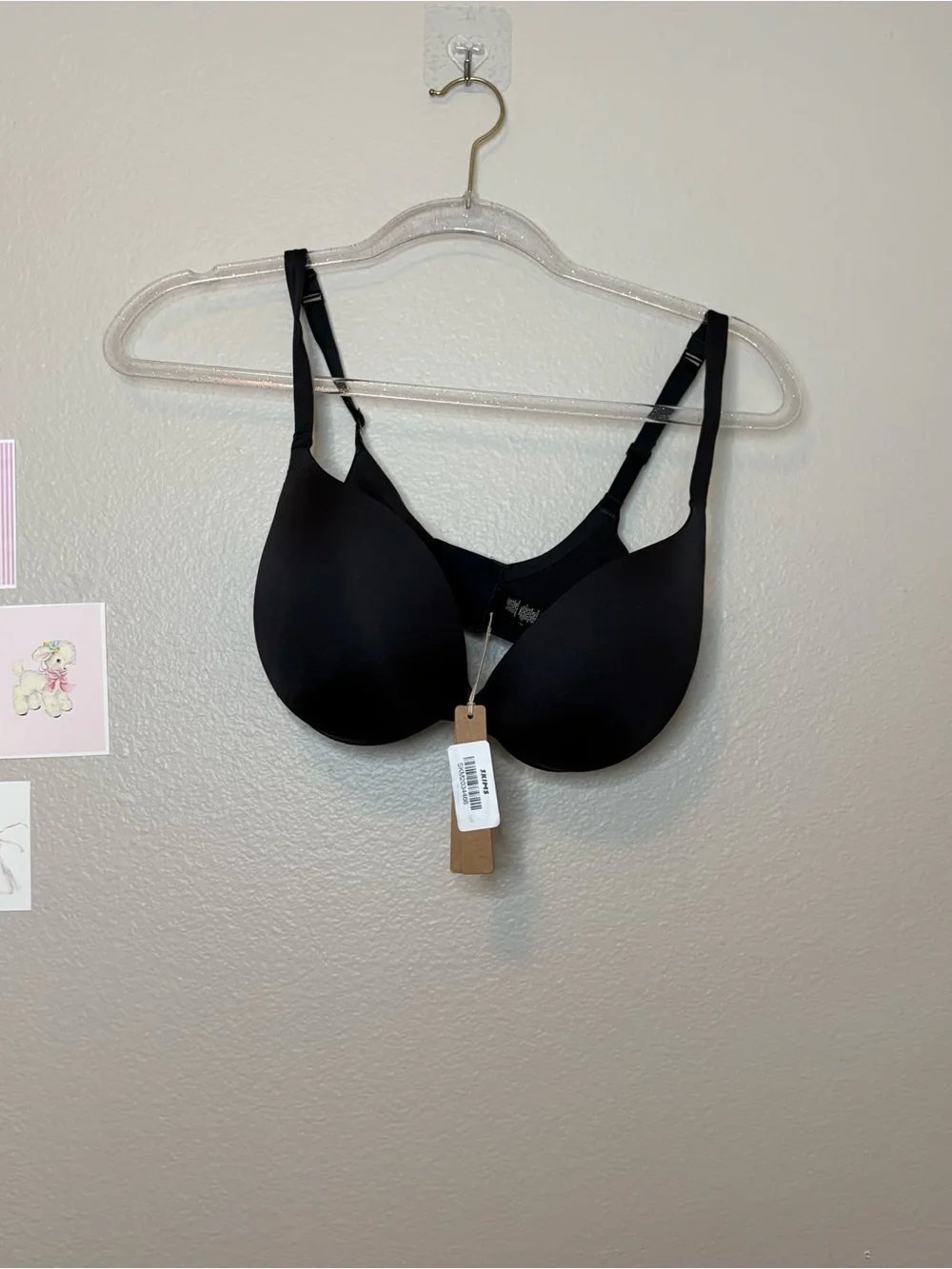 Skims black ultimate push up bra new 34DD casual sexy comfy womens onyx - Picture 2 of 4